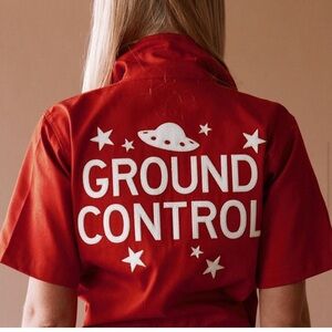 🍅 Sugarhigh Lovestoned Ground Control Romper Coveralls in Tomato